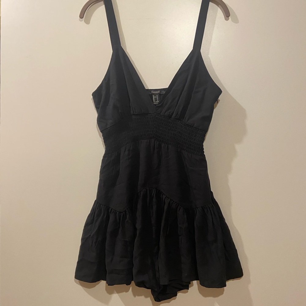 Forever 21 Black Romper Medium